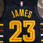 Maillot de Basket #23 James Cleveland Cavaliers Marine